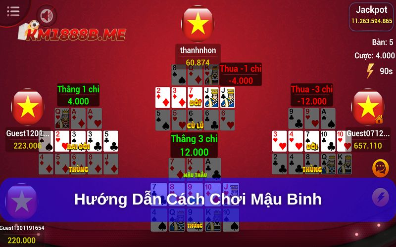 Mậu Binh: Tìm Hiểu A - Z Game Bài Đầy Chiến Thuật Một ván đấu Mậu Binh sẽ bao gồm 3 giai đoạn