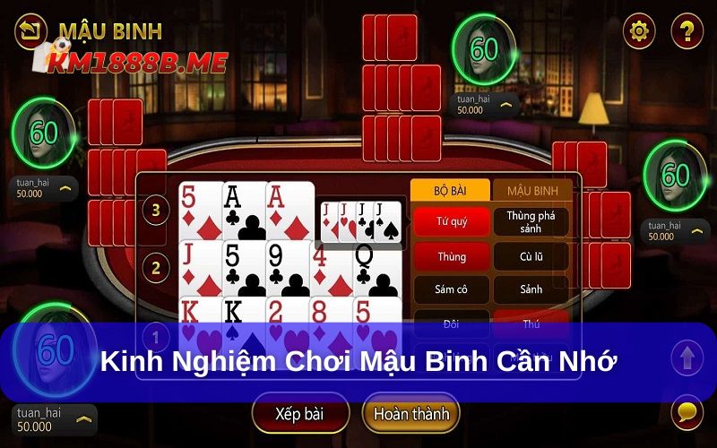 Mậu Binh: Tìm Hiểu A - Z Game Bài Đầy Chiến Thuật Học hỏi kinh nghiệm và chiến thuật chơi Mậu Binh để thành công